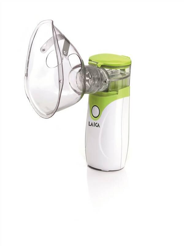 Inhalátor ultrazvukový Laica NE1005 bílá barva zelená barva, Inhalátor, ultrazvukový, Laica, NE1005, bílá, barva, zelená, barva