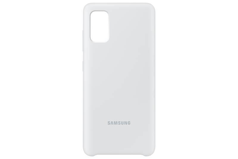 Kryt na mobil Samsung Silicon Cover pro Galaxy A41 bílý