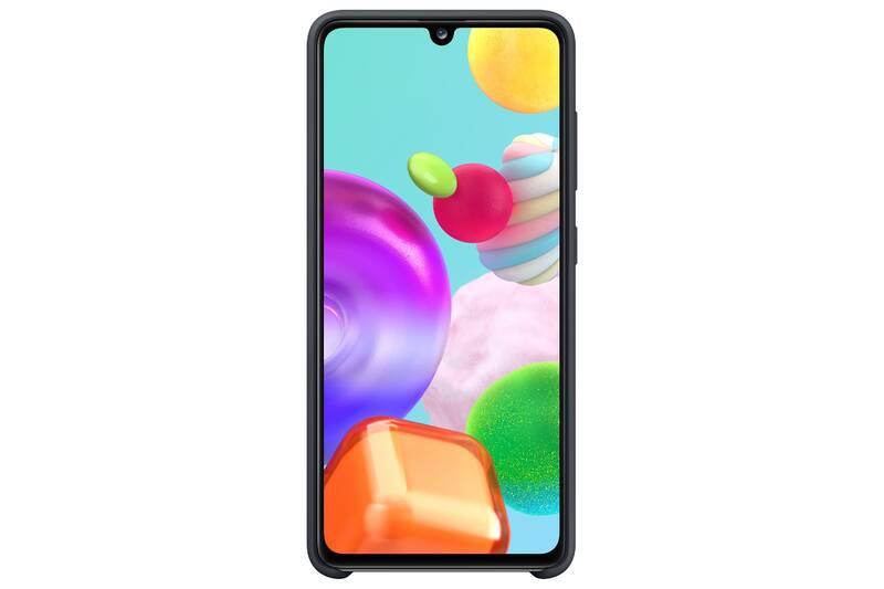 Kryt na mobil Samsung Silicon Cover pro Galaxy A41 černý