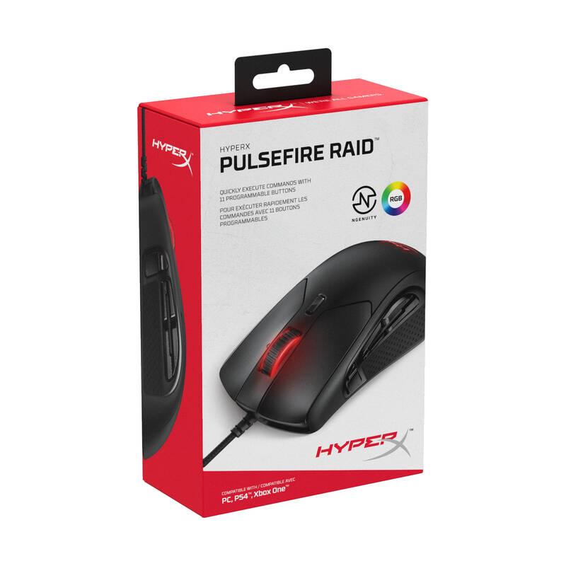 Myš HyperX Pulsefire Raid černá, Myš, HyperX, Pulsefire, Raid, černá