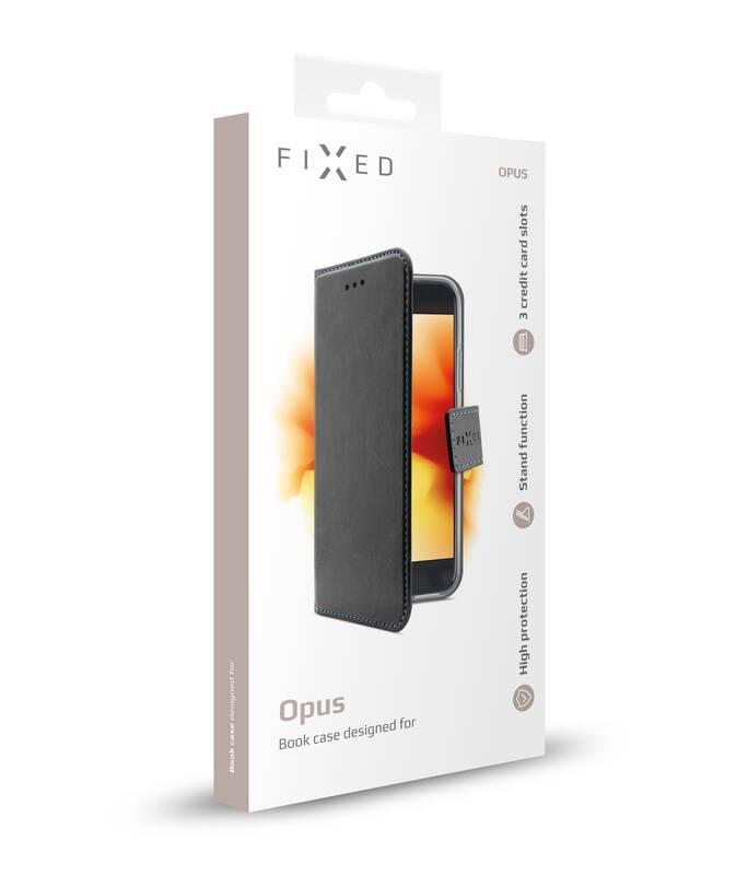 Pouzdro na mobil flipové FIXED Opus pro Huawei P40 lite černé