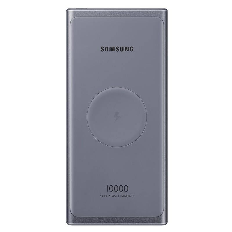 Powerbank Samsung 10000mAh, USB-C, bezdrátové nabíjení šedá