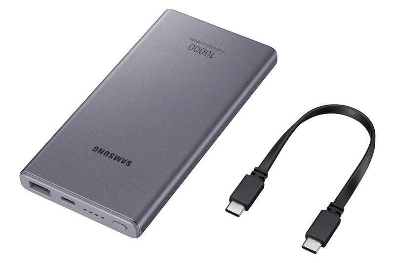 Powerbank Samsung 10000mAh, USB-C šedá, Powerbank, Samsung, 10000mAh, USB-C, šedá