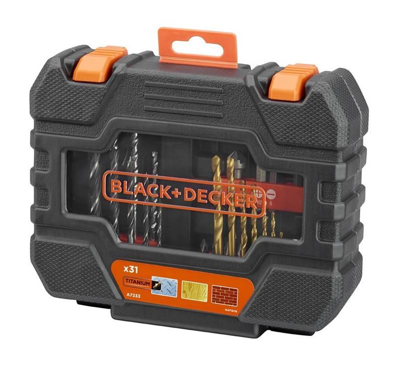 Sada vrtáků a bitů Black-Decker A7233, 31-dílná
