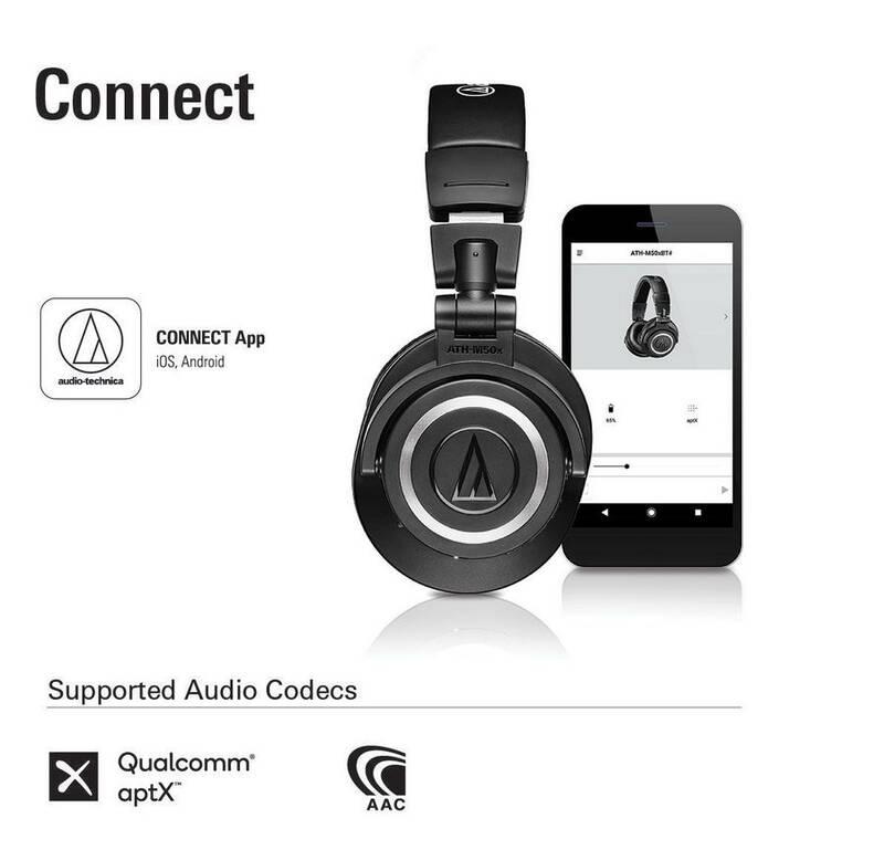 Sluchátka Audio-technica ATH-M50XBTBK černá