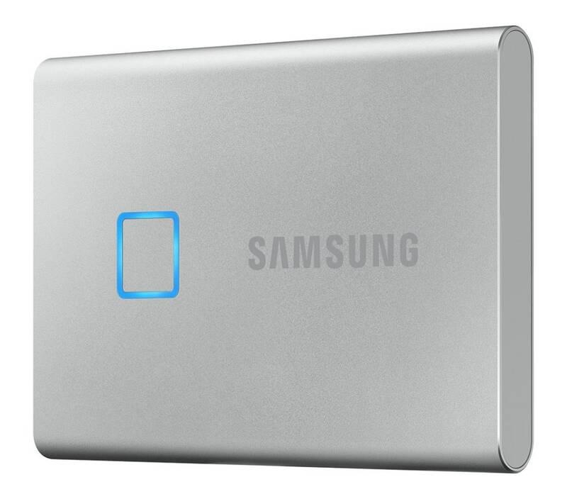 SSD externí Samsung T7 Touch 500GB stříbrný, SSD, externí, Samsung, T7, Touch, 500GB, stříbrný