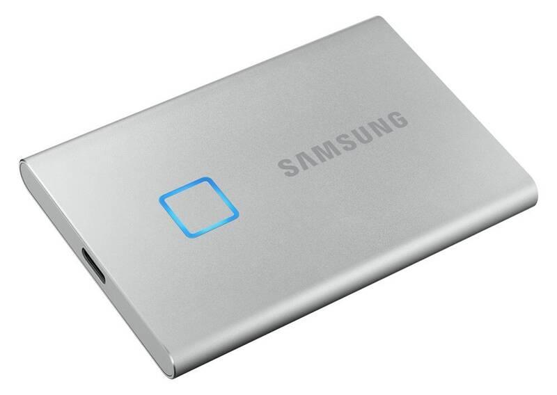SSD externí Samsung T7 Touch 500GB stříbrný, SSD, externí, Samsung, T7, Touch, 500GB, stříbrný