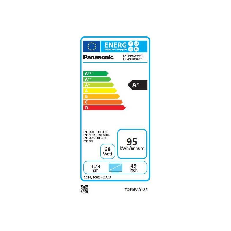 Televize Panasonic TX-49HX940E černá, Televize, Panasonic, TX-49HX940E, černá