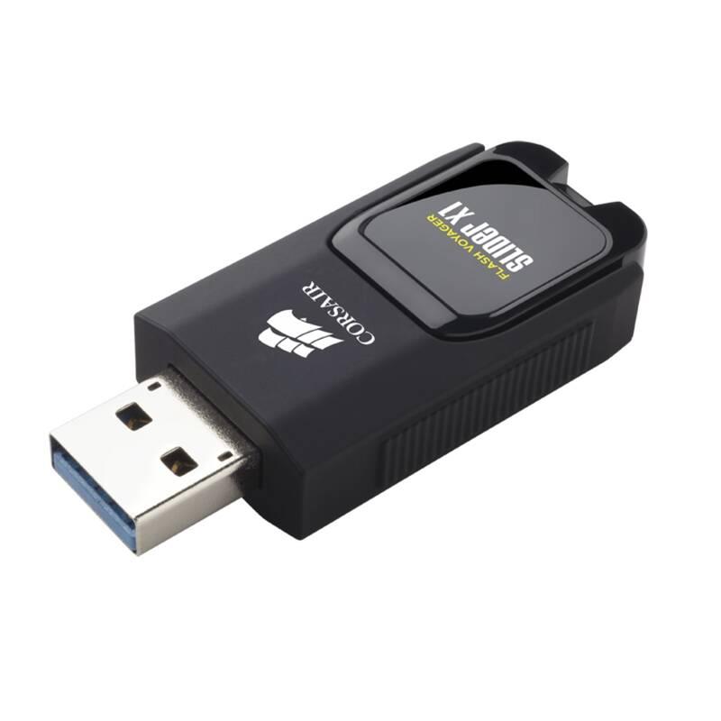 USB Flash Corsair Voyager Slider X1 černý, USB, Flash, Corsair, Voyager, Slider, X1, černý
