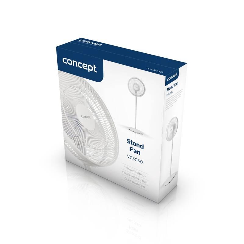 Ventilátor stojanový Concept VS5030 bílý