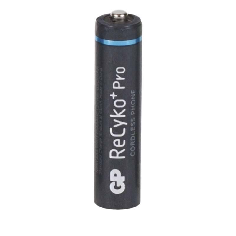 Baterie nabíjecí GP ReCyko Pro DECT, AAA, HR03, 650mAh, Ni-MH, krabička 2ks černá