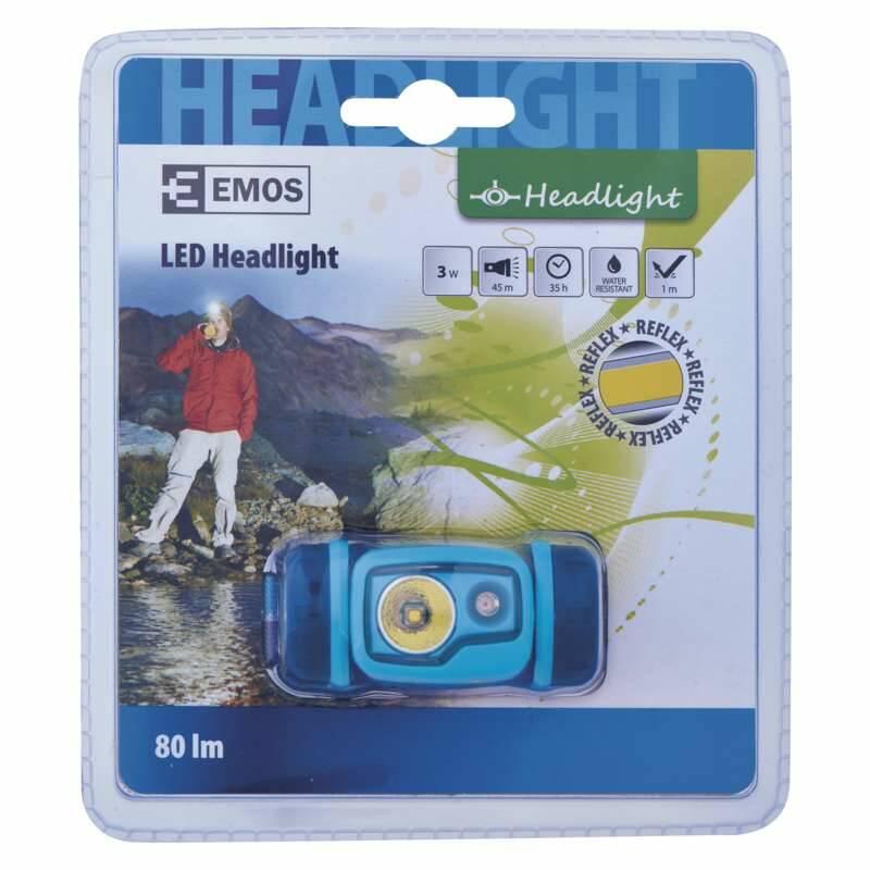 Čelovka EMOS 3 W LG LED červená LED