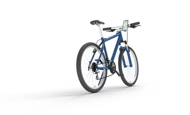 Držák na mobil CellularLine Bike Holder upevnění na řídítka modrý