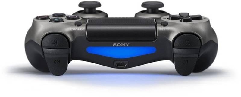Gamepad Sony Dual Shock 4 pro PS4 v2 - metalicky černá