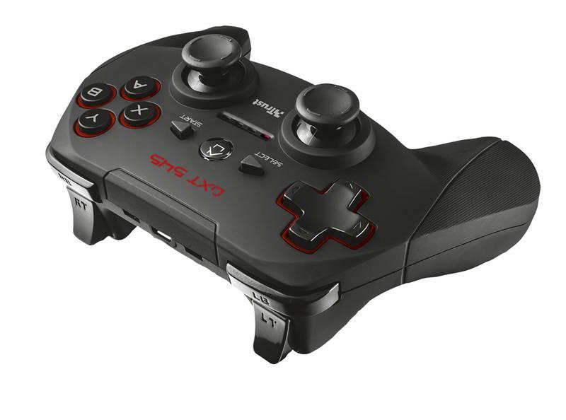 Gamepad Trust GXT 545 Wireless pro PC, PS3 černý