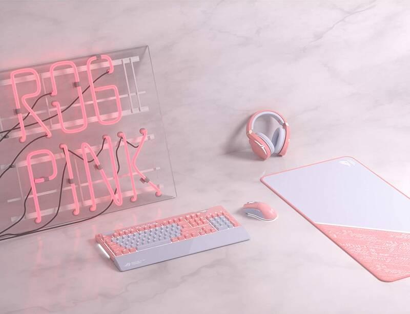 Headset Asus ROG Strix Fusion 300 růžový