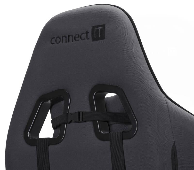 Herní židle Connect IT Monaco Pro černá šedá