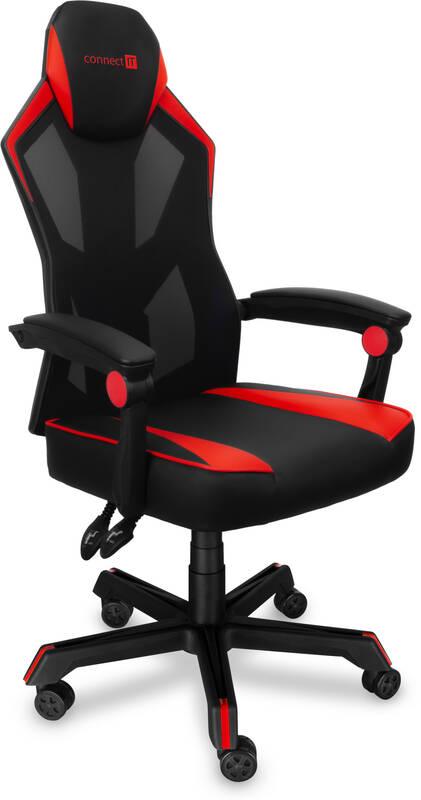 Herní židle Connect IT Monte Carlo černá červená