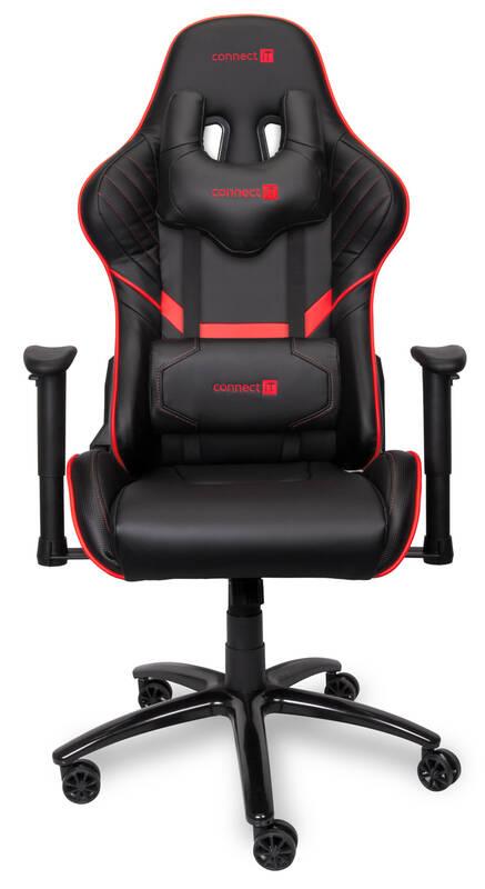 Herní židle Connect IT Monza Pro černá červená