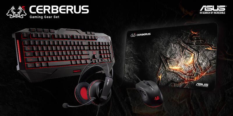 Klávesnice Asus Cerberus Gaming, US layout černá