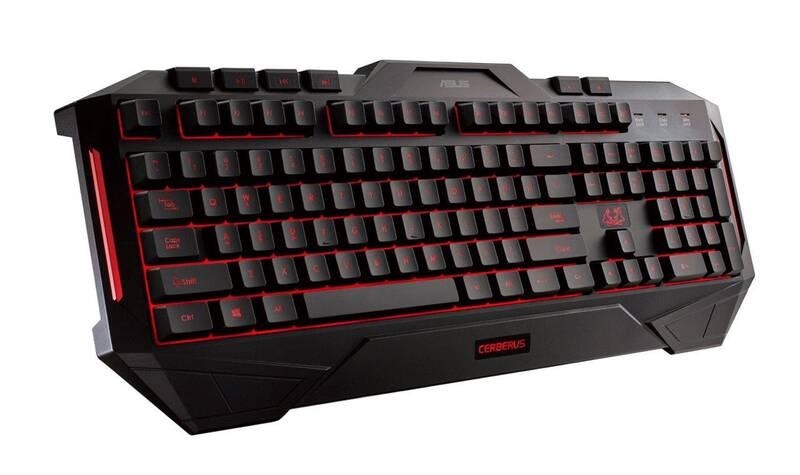 Klávesnice Asus Cerberus Gaming, US layout černá