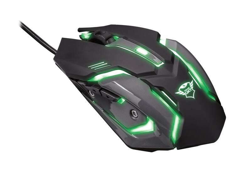 Klávesnice s myší Trust GXT 845 Tural Gaming Combo, US černá