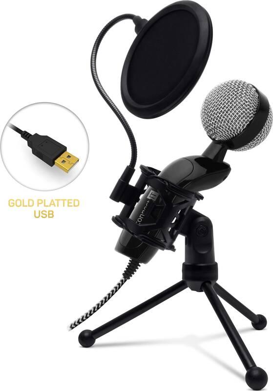 Mikrofon Connect IT YouMic Plus USB s POP filtrem černý
