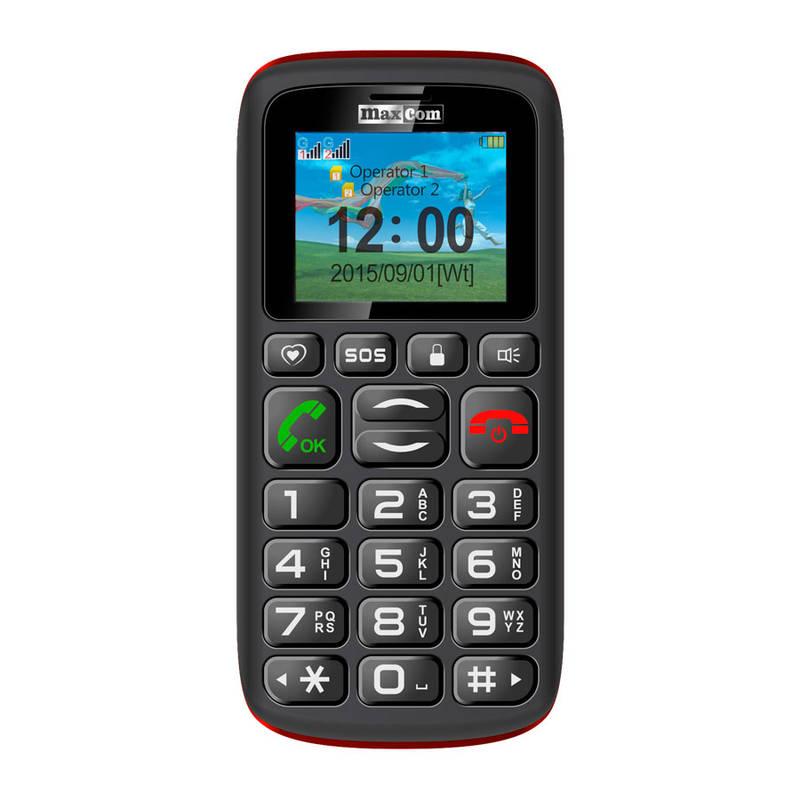 Mobilní telefon MaxCom MM428 černý, Mobilní, telefon, MaxCom, MM428, černý