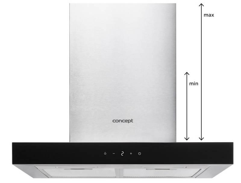 Odsavač par Concept OPK4760bc černý nerez