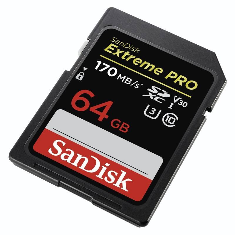 Paměťová karta Sandisk SDXC Extreme Pro 64GB, Paměťová, karta, Sandisk, SDXC, Extreme, Pro, 64GB