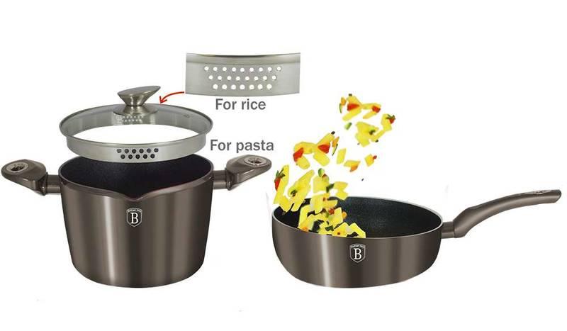 Sada hrnců Berlinger Haus Carbon Metallic Line 3 ks