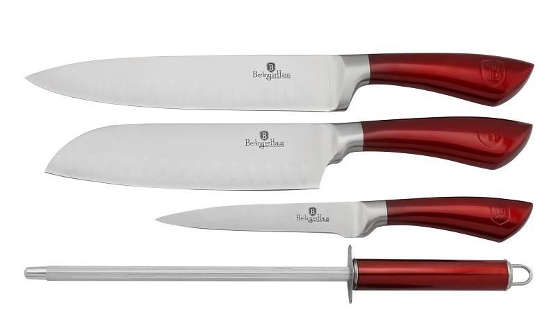 Sada kuchyňských nožů Berlinger Haus Burgundy Metallic Line, Sada, kuchyňských, nožů, Berlinger, Haus, Burgundy, Metallic, Line