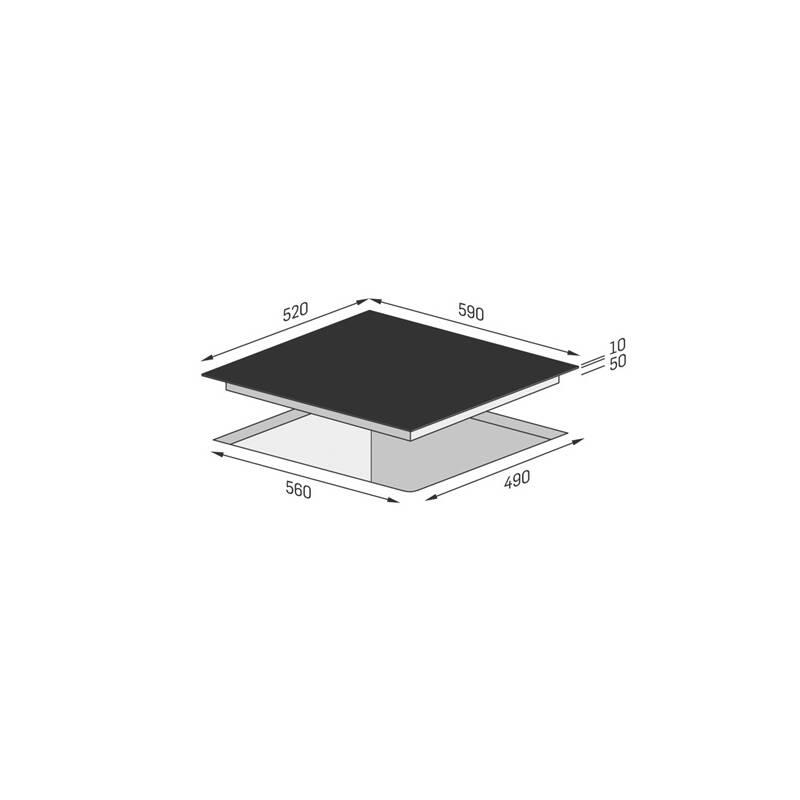 Sklokeramická varná deska Concept SDV3360n černá