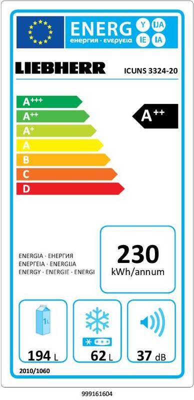 Vestavná lednice s mrazákem Liebherr ICUNS 3324 bílé