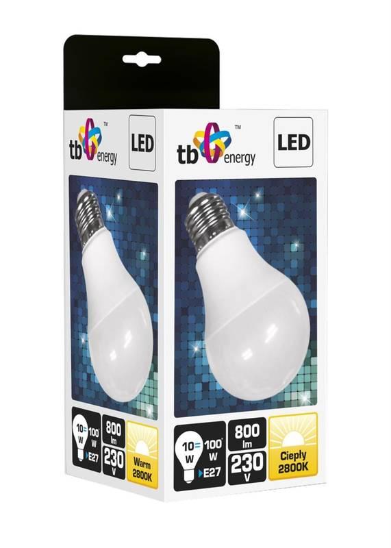 Žárovka LED TB E27,230V,10W, Teplá bílá, 3ks