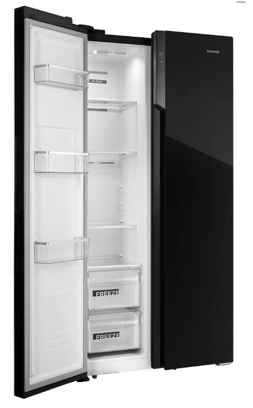 Americká lednice Concept LA7383bc černá