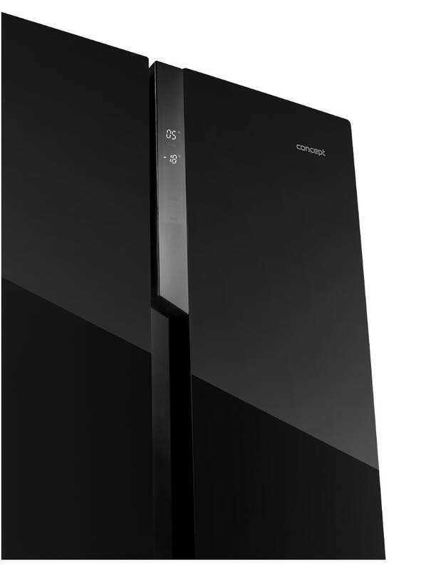 Americká lednice Concept LA7383bc černá