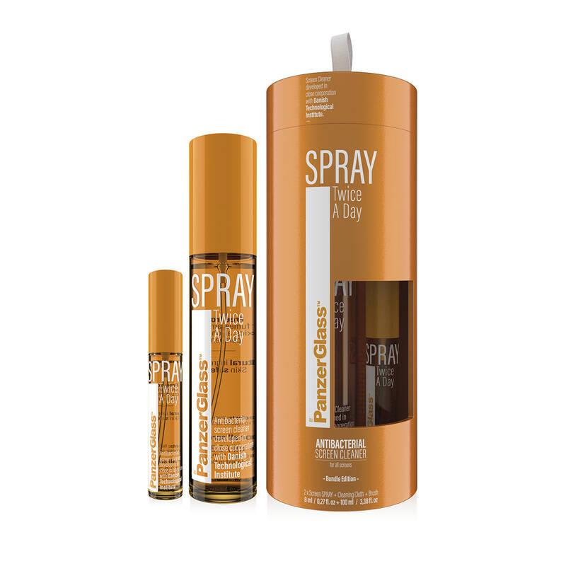 Antibakteriální sprej PanzerGlass Twice a day Bundle