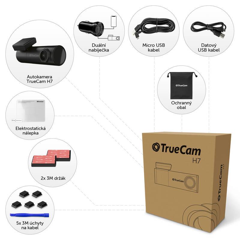 Autokamera TrueCam H7 GPS 2.5K černá, Autokamera, TrueCam, H7, GPS, 2.5K, černá