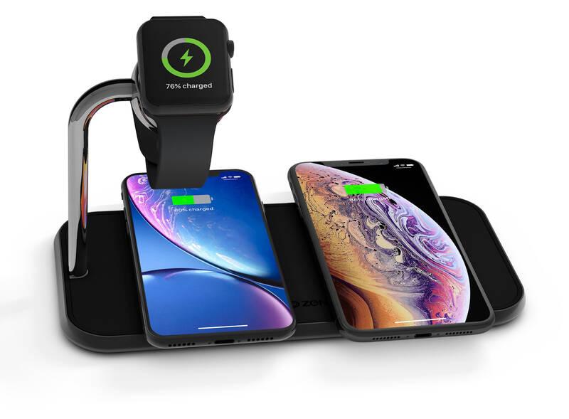 Bezdrátová nabíječka ZENS Dual Watch, 10W černá