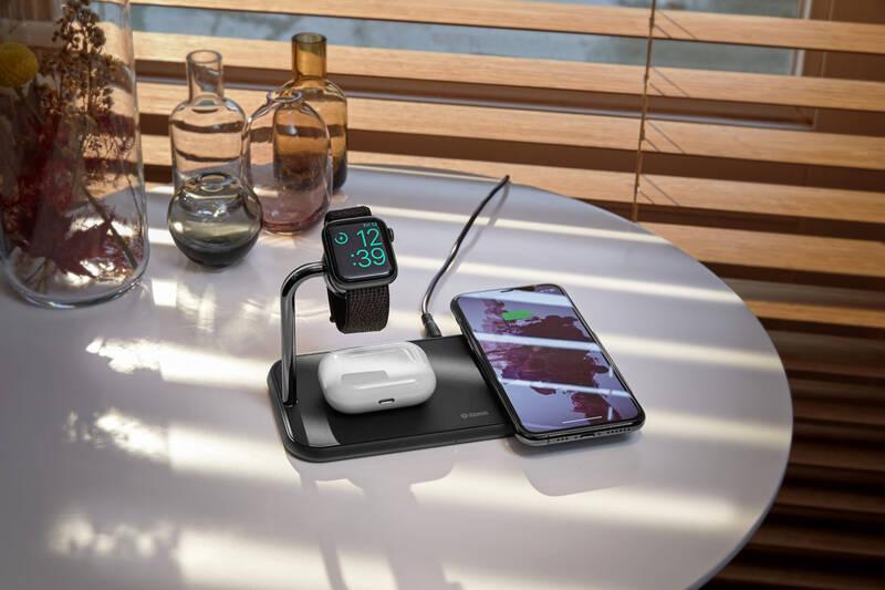 Bezdrátová nabíječka ZENS Dual Watch, 10W černá