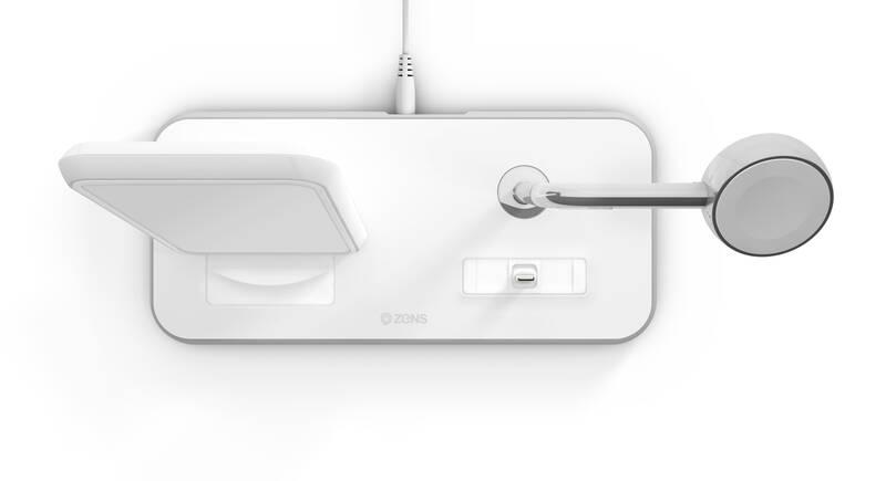 Bezdrátová nabíječka ZENS Stand Dock Watch bílá