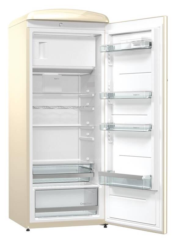 Chladnička Gorenje Retro ORB153C krémová