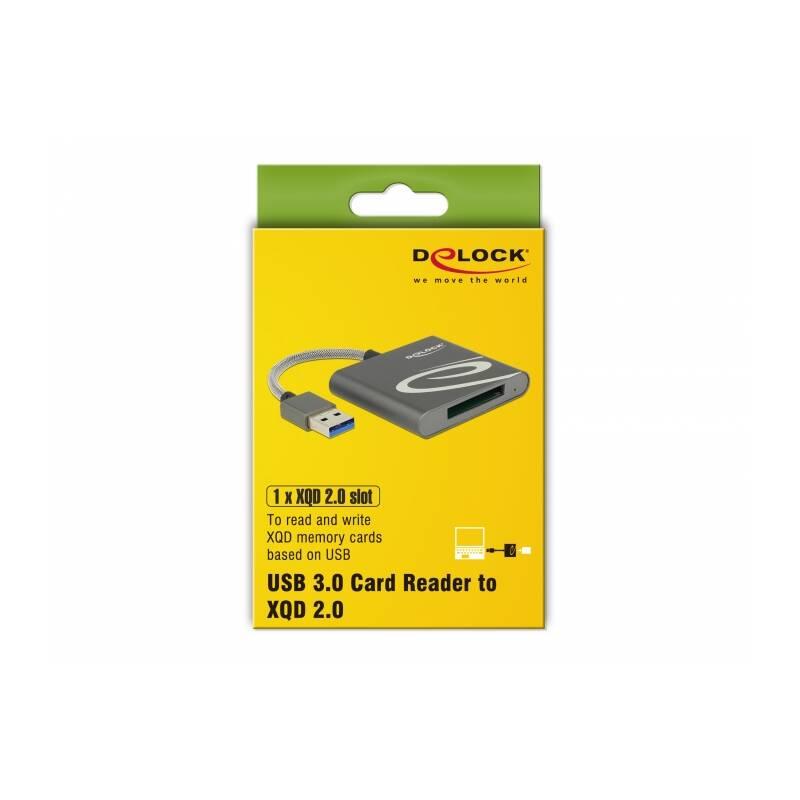 Čtečka paměťových karet DeLock USB 3.0 XQD 2.0, Čtečka, paměťových, karet, DeLock, USB, 3.0, XQD, 2.0