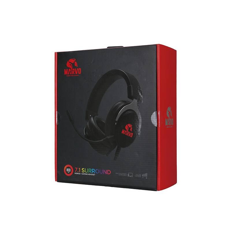 Headset Marvo HG9052, 7.1 černý, Headset, Marvo, HG9052, 7.1, černý