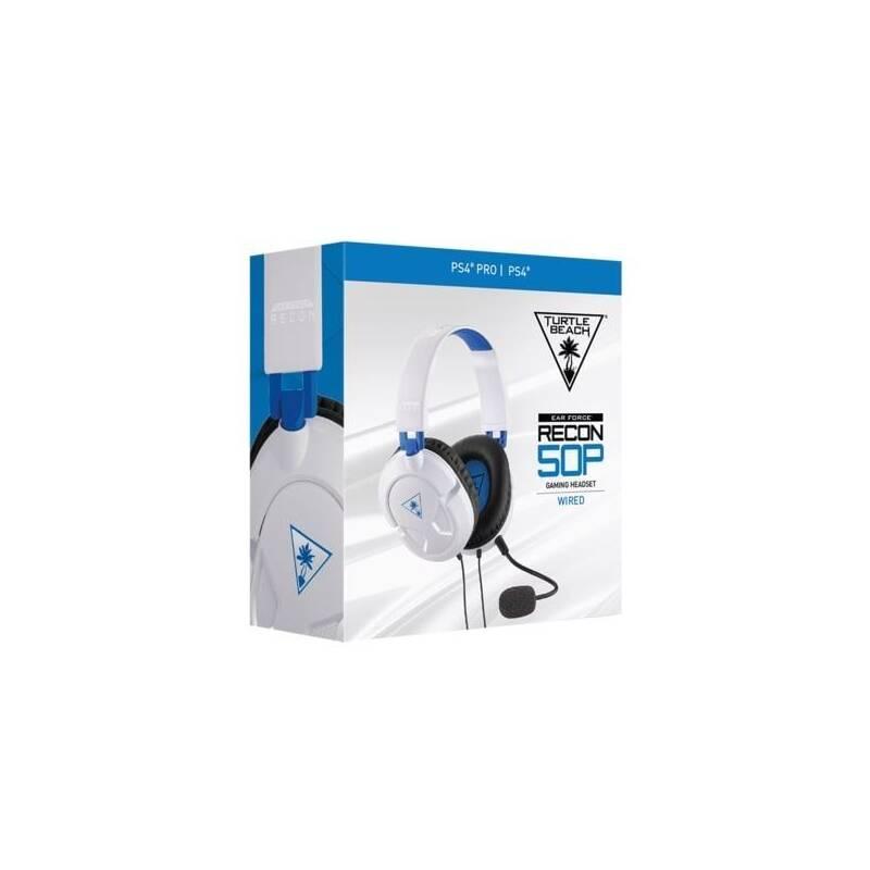 Headset Turtle Beach Recon 50P pro PS4, PC, Xbox One, Nintendo bílý