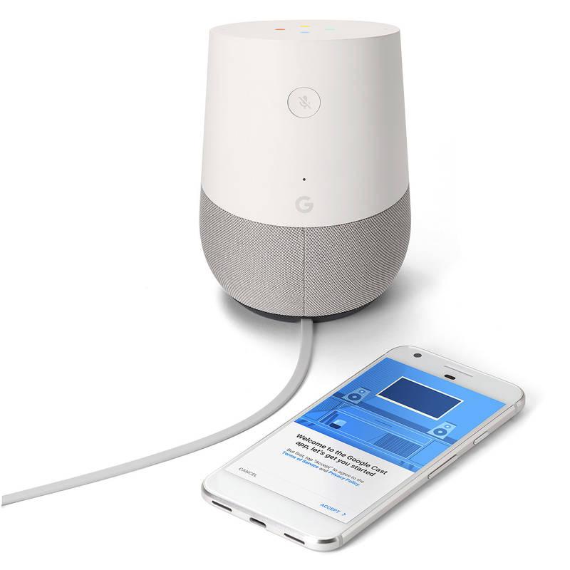 Hlasový asistent Google Home bílý, Hlasový, asistent, Google, Home, bílý