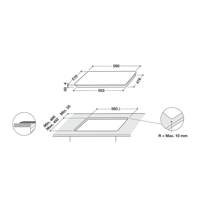 Indukční varná deska Whirlpool WL B1160 BF černá