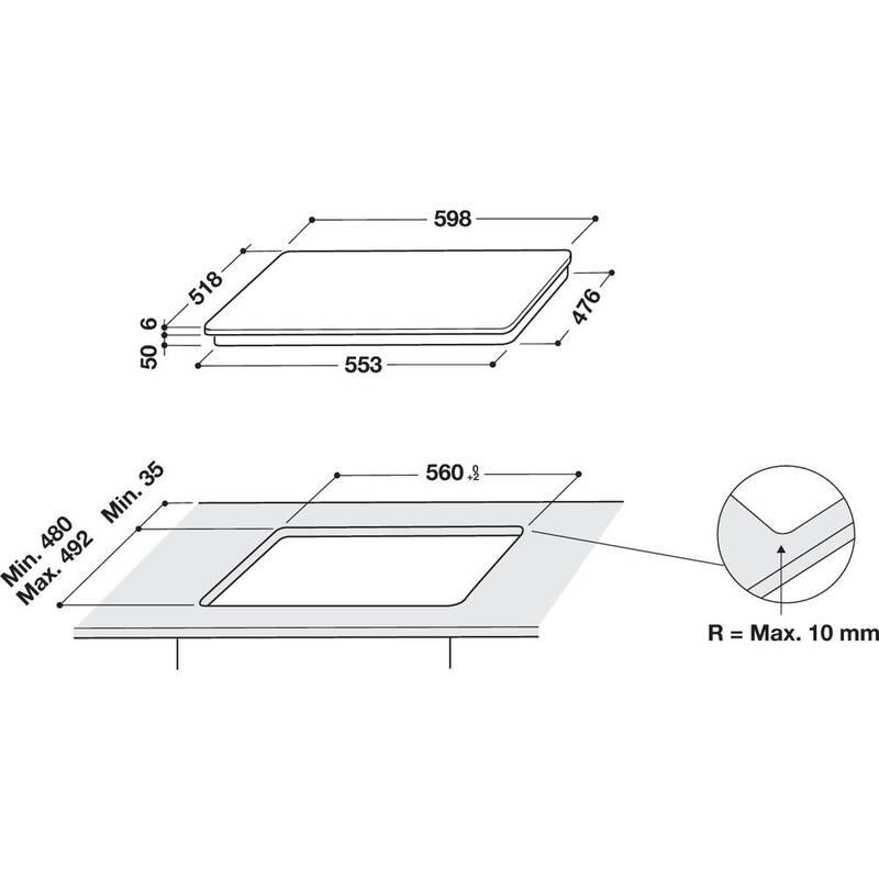 Indukční varná deska Whirlpool WL B5860 AL černá