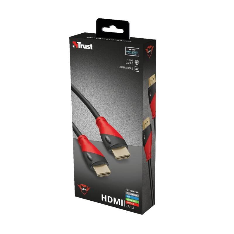 Kabel Trust GXT 730 HDMI pro PS4, Xbox One, 1,8m černý, Kabel, Trust, GXT, 730, HDMI, pro, PS4, Xbox, One, 1,8m, černý